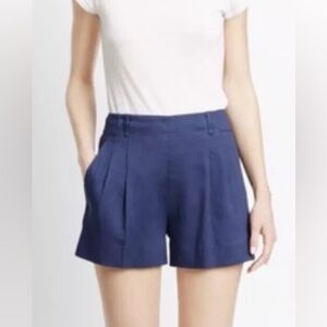 Vince Navy Blue linen‎ blend Women's classic everyday essential Shorts size 10